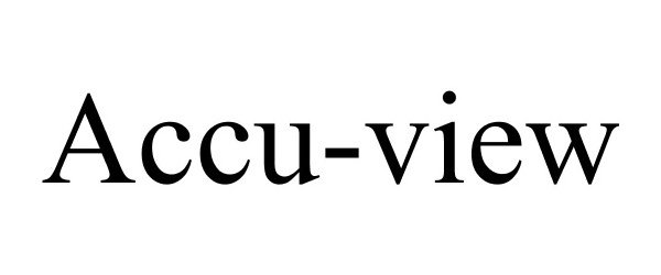 Trademark Logo ACCU-VIEW
