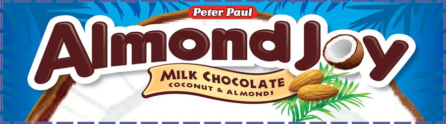  PETER PAUL ALMOND JOY MILK CHOCOLATE COCONUT &amp; ALMONDS