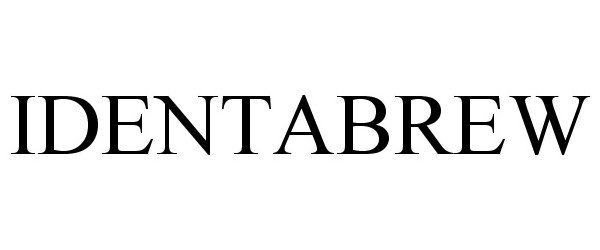 Trademark Logo IDENTABREW