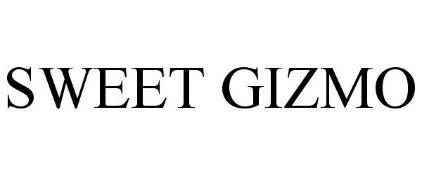 Trademark Logo SWEET GIZMO