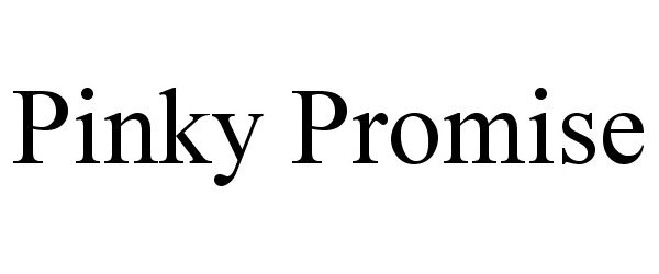Trademark Logo PINKY PROMISE