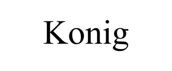 Trademark Logo KONIG