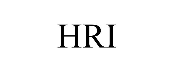 Trademark Logo HRI