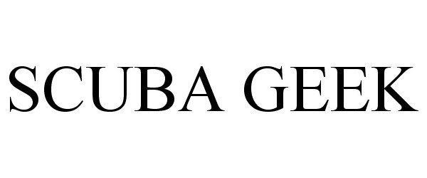 Trademark Logo SCUBA GEEK