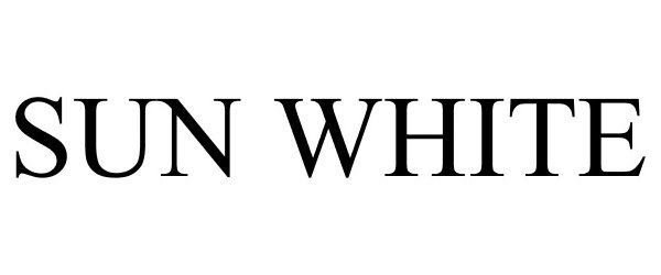 Trademark Logo SUN WHITE