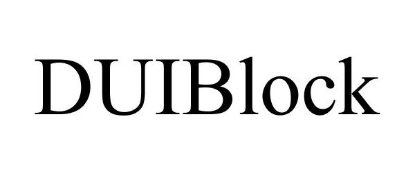 Trademark Logo DUIBLOCK
