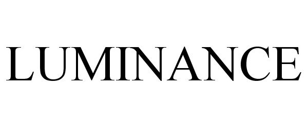 Trademark Logo LUMINANCE