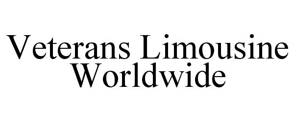 Trademark Logo VETERANS LIMOUSINE WORLDWIDE