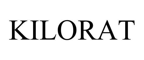 Trademark Logo KILORAT