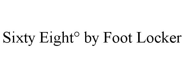 Trademark Logo SIXTY EIGHTÂ° BY FOOT LOCKER