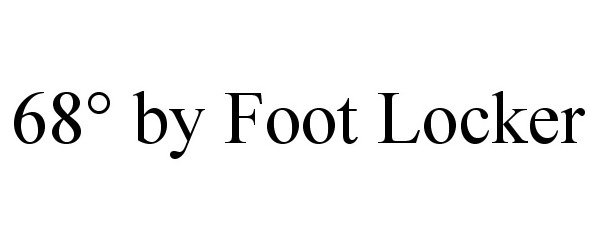 Trademark Logo 68Â° BY FOOT LOCKER