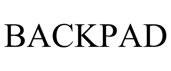 Trademark Logo BACKPAD