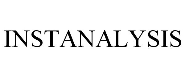 Trademark Logo INSTANALYSIS
