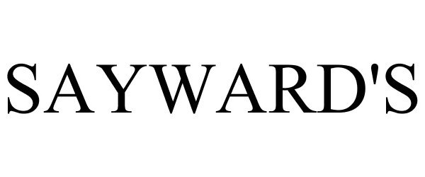 Trademark Logo SAYWARD'S