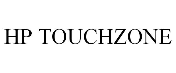 Trademark Logo HP TOUCHZONE