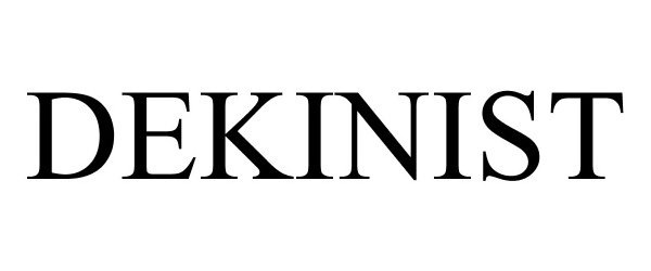 Trademark Logo DEKINIST