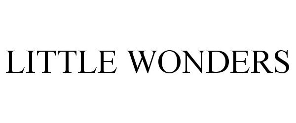 Trademark Logo LITTLE WONDERS