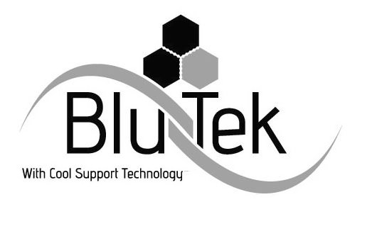 Trademark Logo BLU-TEK WITH COOL SUPPORT TECHNOLOGY