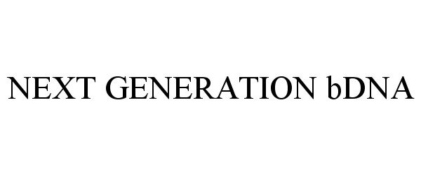 Trademark Logo NEXT GENERATION BDNA