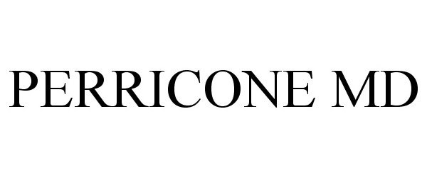 Trademark Logo PERRICONE MD