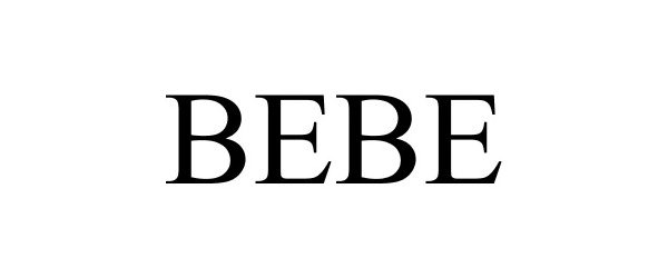 Trademark Logo BEBE