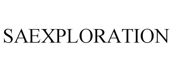 Trademark Logo SAEXPLORATION