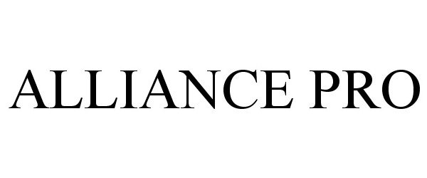 Trademark Logo ALLIANCE PRO