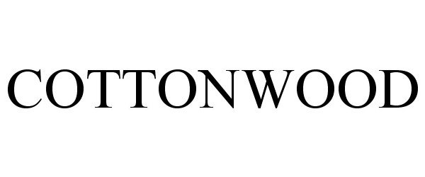 Trademark Logo COTTONWOOD