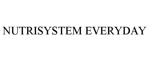 Trademark Logo NUTRISYSTEM EVERYDAY