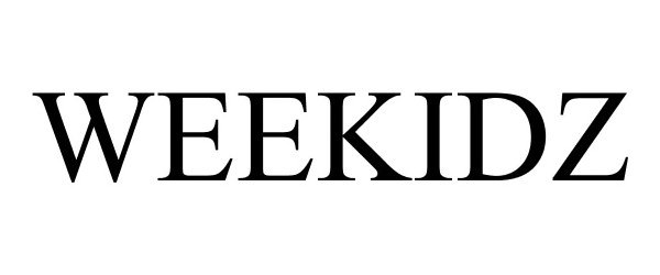 Trademark Logo WEEKIDZ