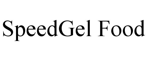Trademark Logo SPEEDGEL FOOD