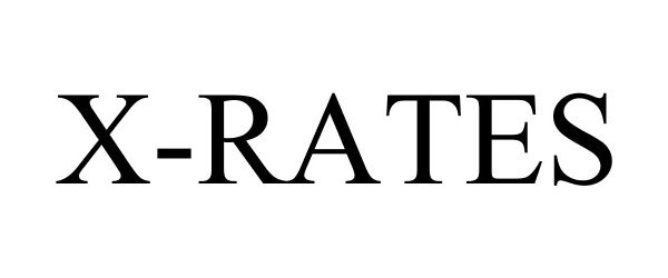 Trademark Logo X-RATES