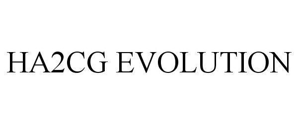 Trademark Logo HA2CG EVOLUTION