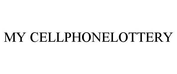 Trademark Logo MY CELLPHONELOTTERY