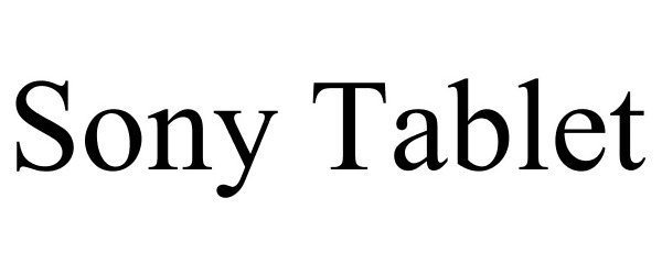 Trademark Logo SONY TABLET