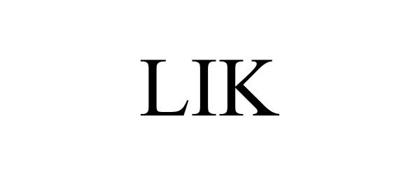 Trademark Logo LIK