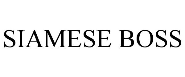 Trademark Logo SIAMESE BOSS