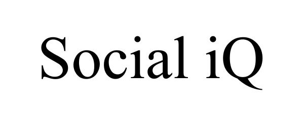 Trademark Logo SOCIAL IQ