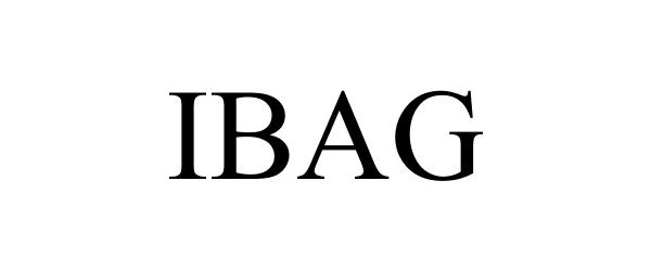 Trademark Logo IBAG