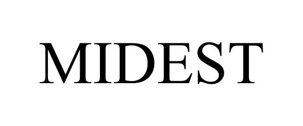 Trademark Logo MIDEST