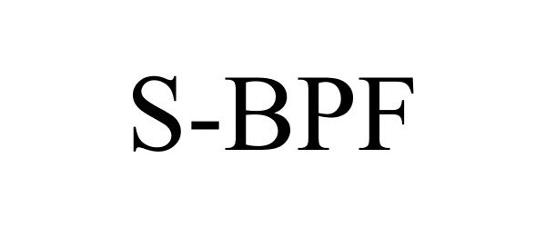 Trademark Logo S-BPF