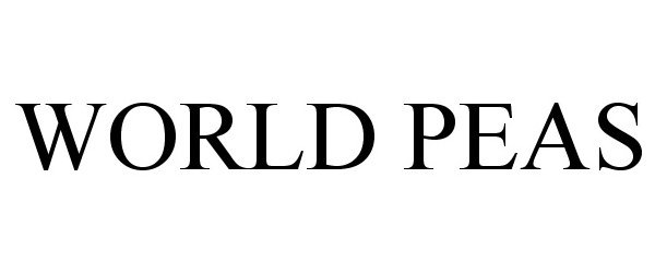 Trademark Logo WORLD PEAS