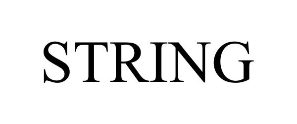 Trademark Logo STRING