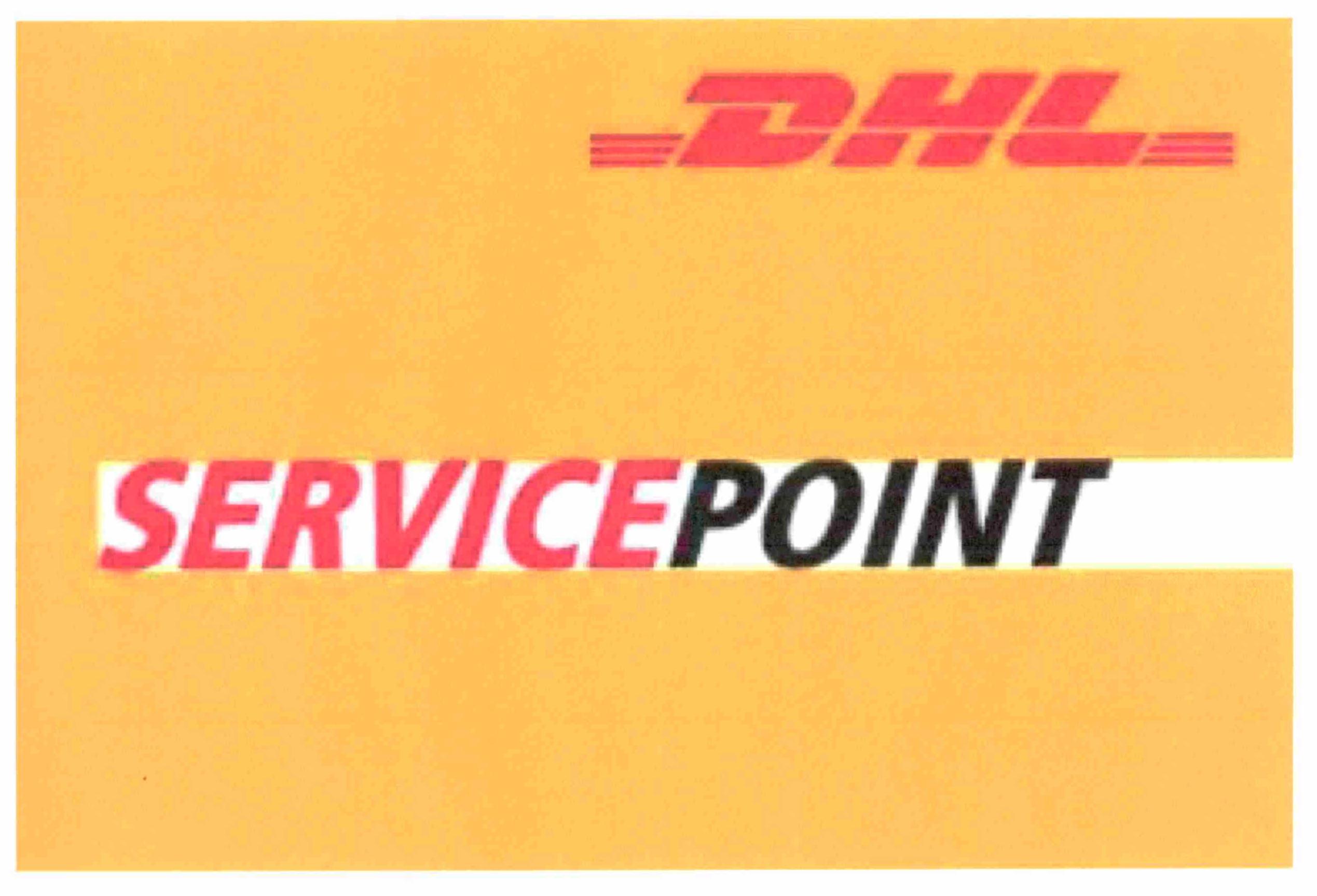 Trademark Logo DHL SERVICEPOINT
