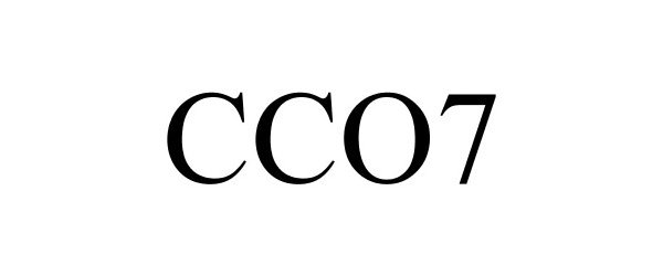 Trademark Logo CCO7