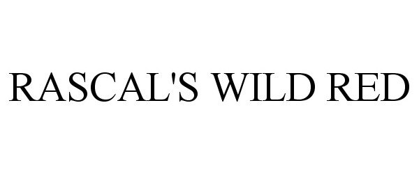Trademark Logo RASCAL'S WILD RED