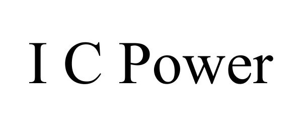 Trademark Logo I C POWER