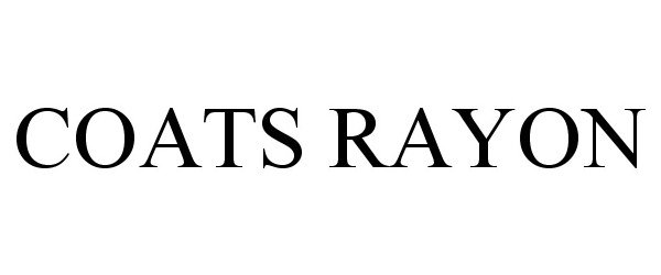  COATS RAYON