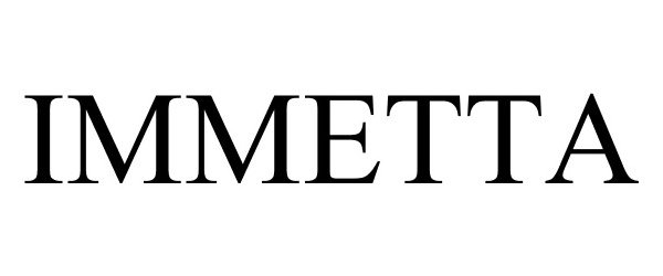 Trademark Logo IMMETTA