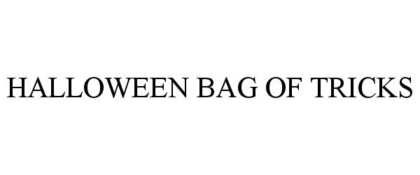  HALLOWEEN BAG OF TRICKS